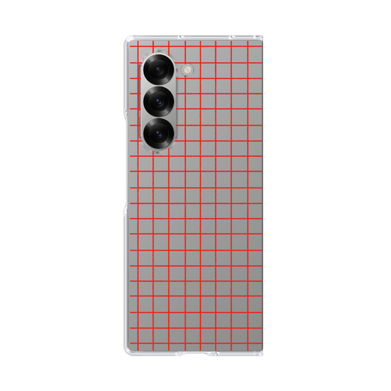 Clear Case［ オリジナル - 推し色チェック - レッド ］