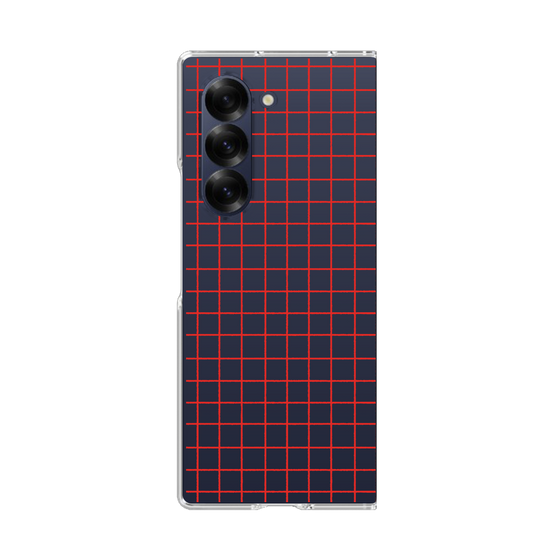 Clear Case［ オリジナル - 推し色チェック - レッド ］