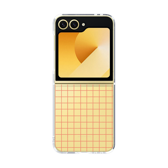 Clear Case［ オリジナル - 推し色チェック - Orange ］
