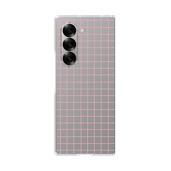 Clear Case［ オリジナル - 推し色チェック - ピンク ］
