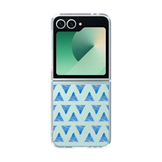Clear Case［ オリジナル - 推し色三角 - Blue ］