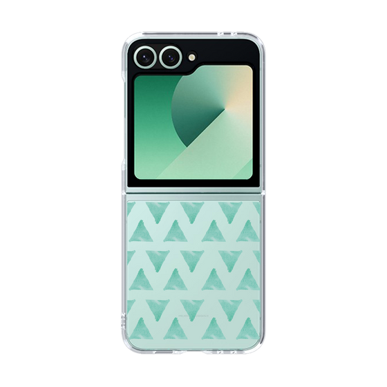 Clear Case［ オリジナル - 推し色三角 - Green ］