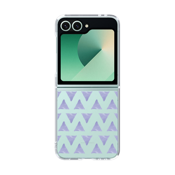 Clear Case［ オリジナル - 推し色三角 - Purple ］