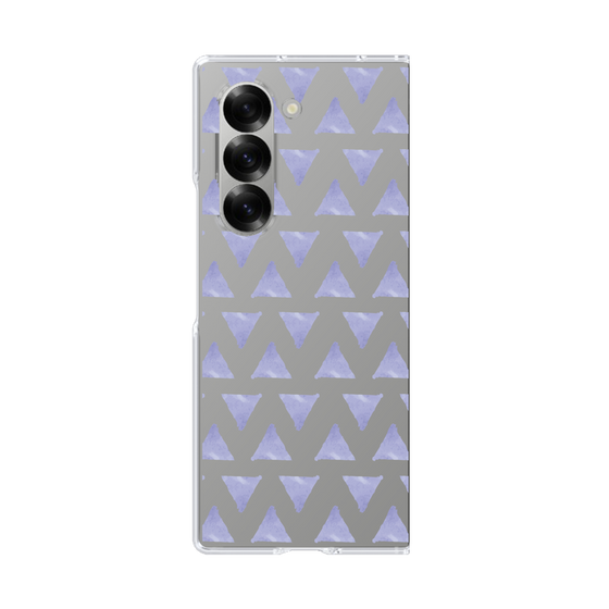 Clear Case［ オリジナル - 推し色三角 - Purple ］