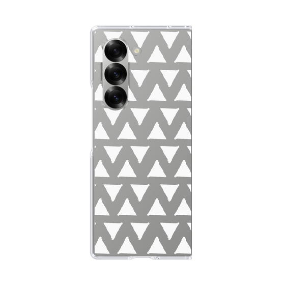 Clear Case［ オリジナル - 推し色三角 - ホワイト ］