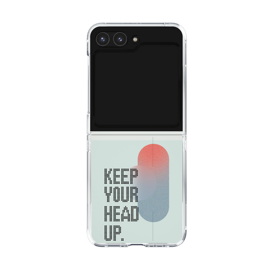 Clear Case［ オリジナル - ドットオーバーレイ - KEEP YOUR HEAD UP/A ］