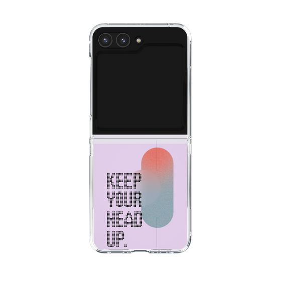 Clear Case［ オリジナル - ドットオーバーレイ - KEEP YOUR HEAD UP/A ］