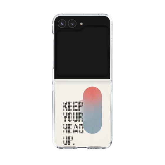 Clear Case［ オリジナル - ドットオーバーレイ - KEEP YOUR HEAD UP/A ］