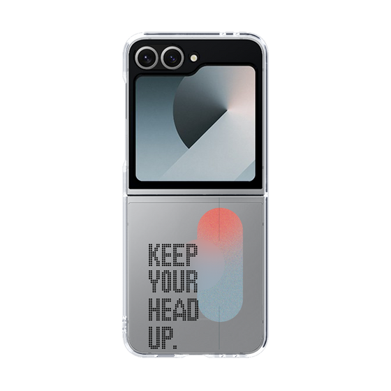 Clear Case［ オリジナル - ドットオーバーレイ - KEEP YOUR HEAD UP/A ］