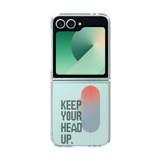 Clear Case［ オリジナル - ドットオーバーレイ - KEEP YOUR HEAD UP/A ］