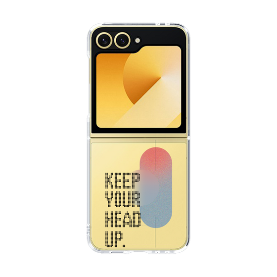 Clear Case［ オリジナル - ドットオーバーレイ - KEEP YOUR HEAD UP/A ］