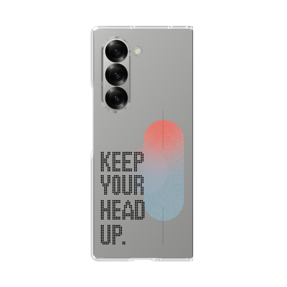 Clear Case［ オリジナル - ドットオーバーレイ - KEEP YOUR HEAD UP/A ］