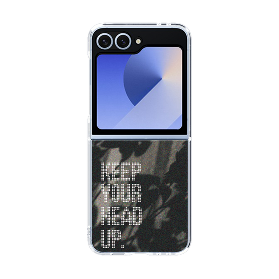 Clear Case［ オリジナル - ドットオーバーレイ - KEEP YOUR HEAD UP/B ］