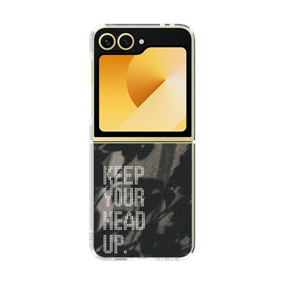Clear Case［ オリジナル - ドットオーバーレイ - KEEP YOUR HEAD UP/B ］