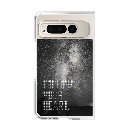 Clear Case［ オリジナル - ドットオーバーレイ - FOLLOW YOUR HEART/C ］