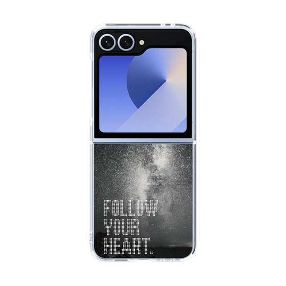 Clear Case［ オリジナル - ドットオーバーレイ - FOLLOW YOUR HEART/C ］