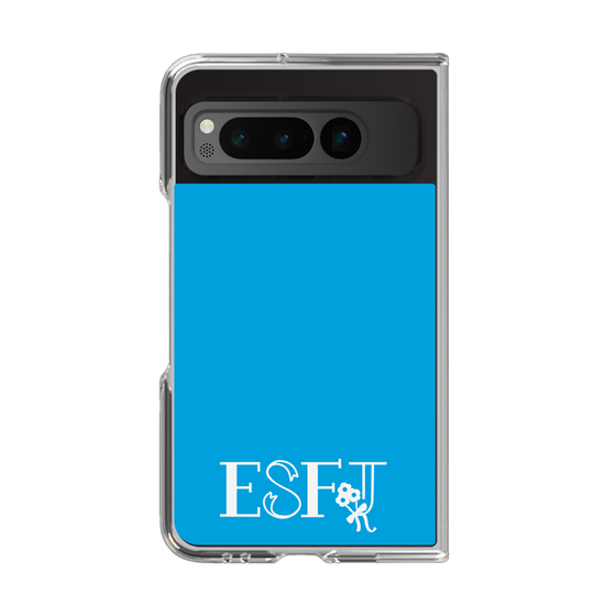 Clear Case［ オリジナル - ESFJ 領事 - アルファベット - Blue ］