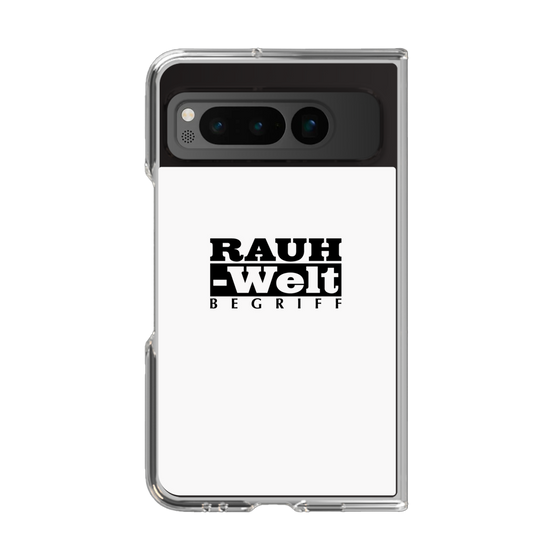 Clear Case［ RAUH-Welt BEGRIFF - Logo - White ］