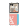 Clear Case［ Original - initial color line - X pink ］