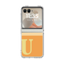 Clear Case［ Original - initial two tone - U orange ］