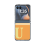 Clear Case［ Original - initial two tone - U orange ］
