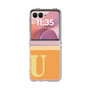 Clear Case［ Original - initial two tone - U orange ］