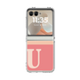 Clear Case［ Original - initial two tone - U pink ］