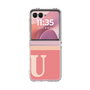 Clear Case［ Original - initial two tone - U pink ］