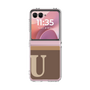 Clear Case［ Original - initial two tone - U brown ］