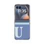 Clear Case［ Original - initial two tone - U blue ］