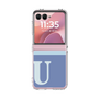 Clear Case［ Original - initial two tone - U blue ］