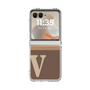 Clear Case［ Original - initial two tone - V brown ］