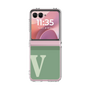 Clear Case［ Original - initial two tone - V green ］