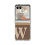 Clear Case［ Original - initial two tone - W brown ］