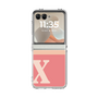 Clear Case［ Original - initial two tone - X pink ］
