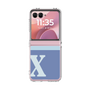 Clear Case［ Original - initial two tone - X blue ］