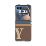 Clear Case［ Original - initial two tone - Y brown ］