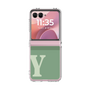 Clear Case［ Original - initial two tone - Y green ］