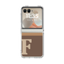 Clear Case［ Original - initial two tone - F brown ］