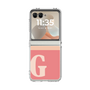 Clear Case［ Original - initial two tone - G pink ］