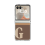 Clear Case［ Original - initial two tone - G brown ］