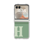 Clear Case［ Original - initial two tone - H green ］