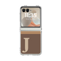Clear Case［ Original - initial two tone - J brown ］