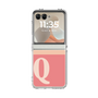 Clear Case［ Original - initial two tone - Q pink ］