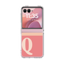 Clear Case［ Original - initial two tone - Q pink ］