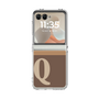 Clear Case［ Original - initial two tone - Q brown ］