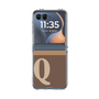 Clear Case［ Original - initial two tone - Q brown ］
