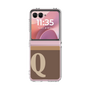 Clear Case［ Original - initial two tone - Q brown ］