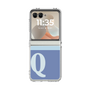 Clear Case［ Original - initial two tone - Q blue ］