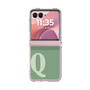 Clear Case［ Original - initial two tone - Q green ］